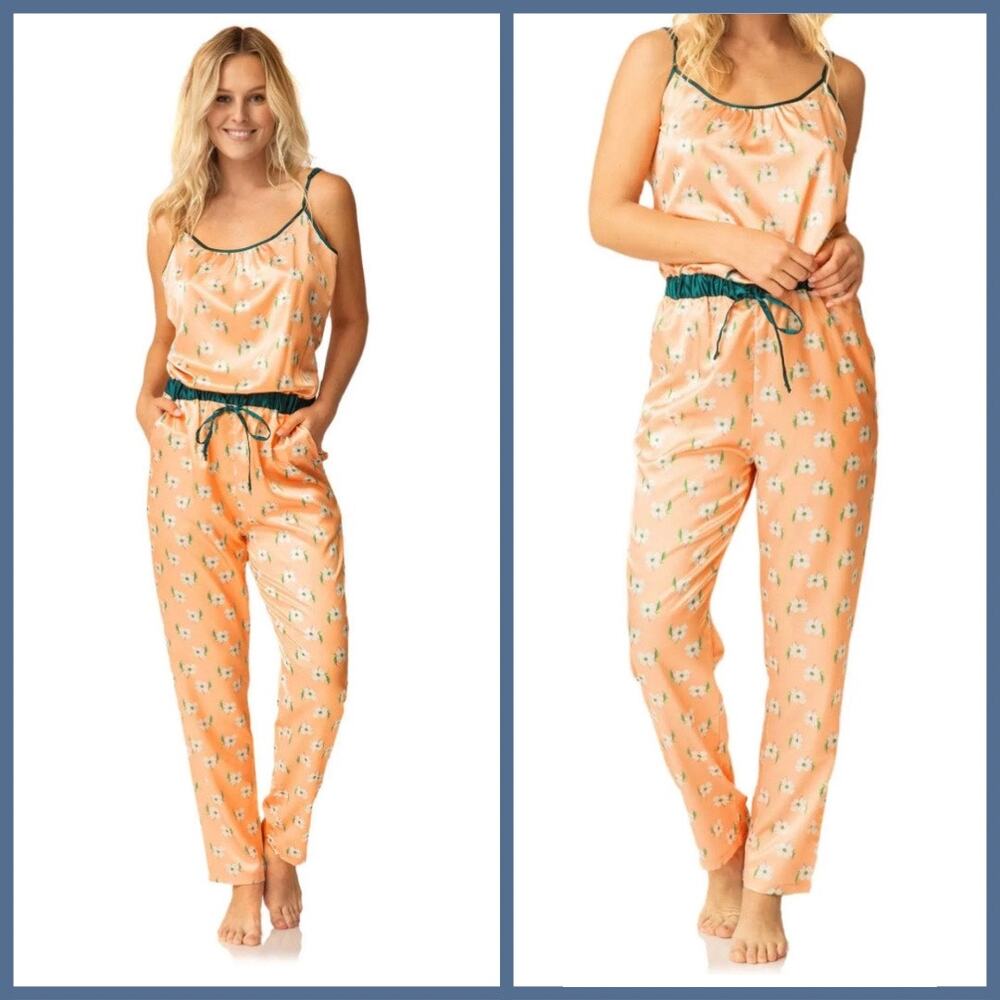Honey Minx Harper Loungewear Jumpsuit Sleep Set Size M/L